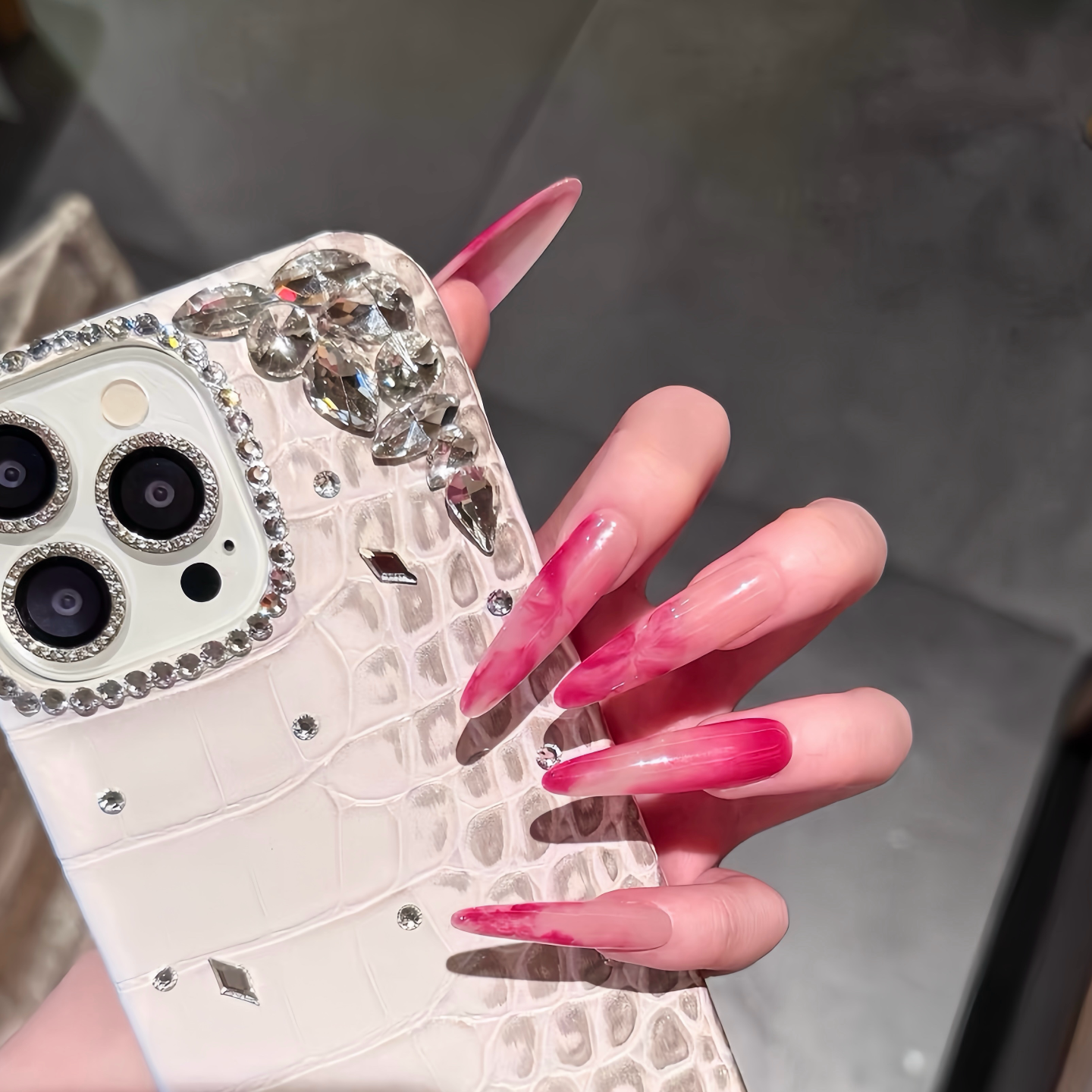 Blush Pink Marble Swirl