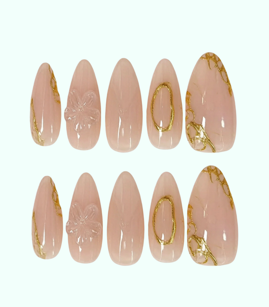 Gold Foil Jade Glass