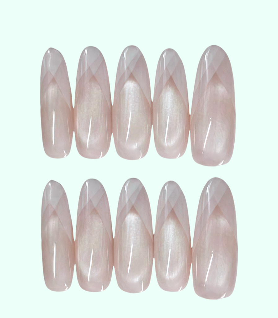 Nude Diagonal Stripe