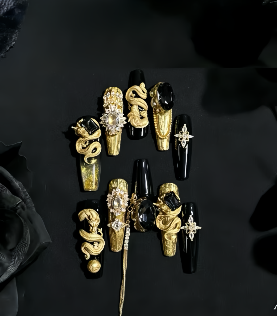 Gold Serpent Luxury Crystal