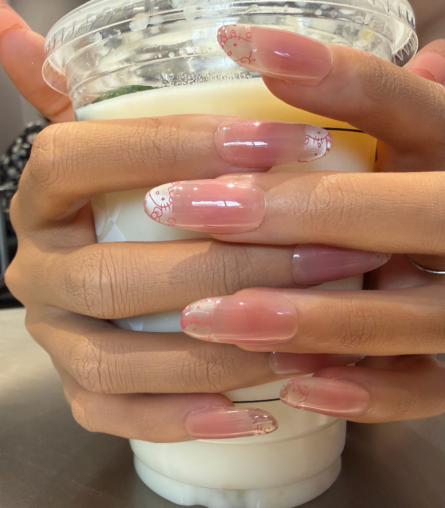 Pink Gradient Hello Kitty French