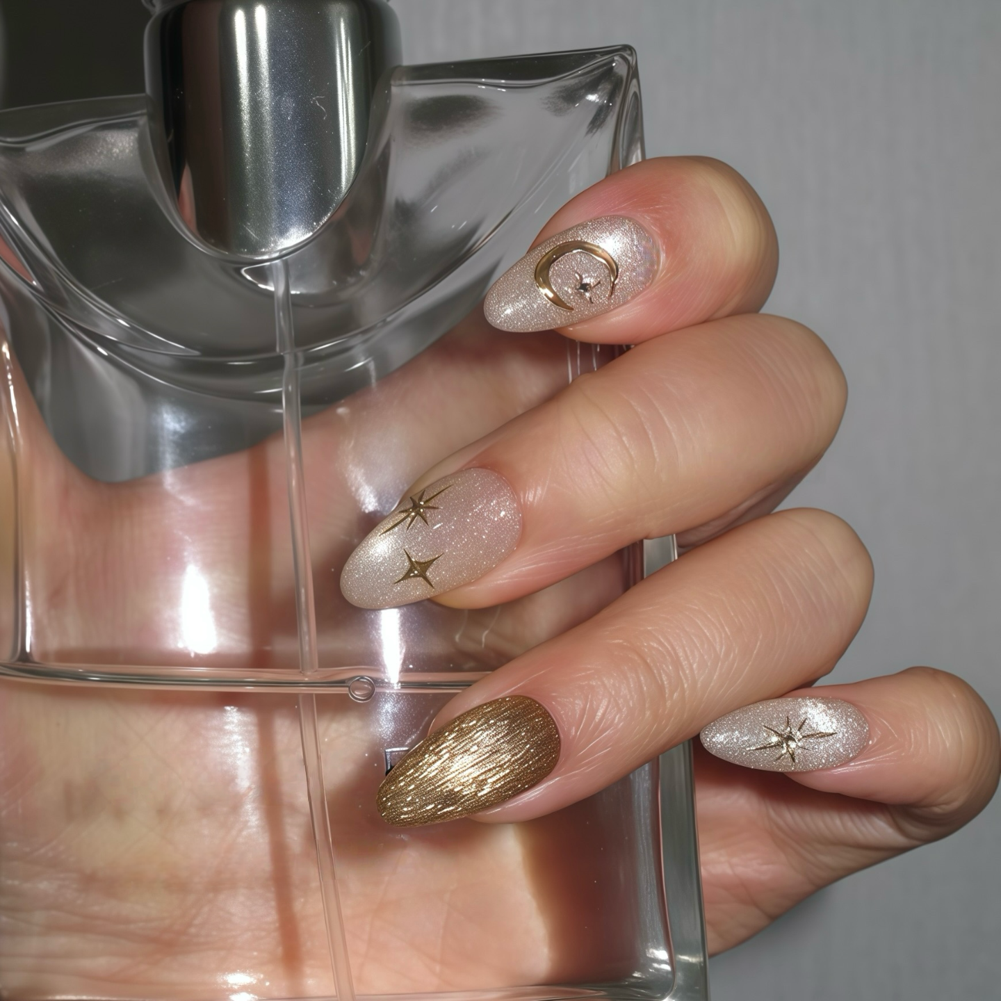 Starry Moon & Gold Foil