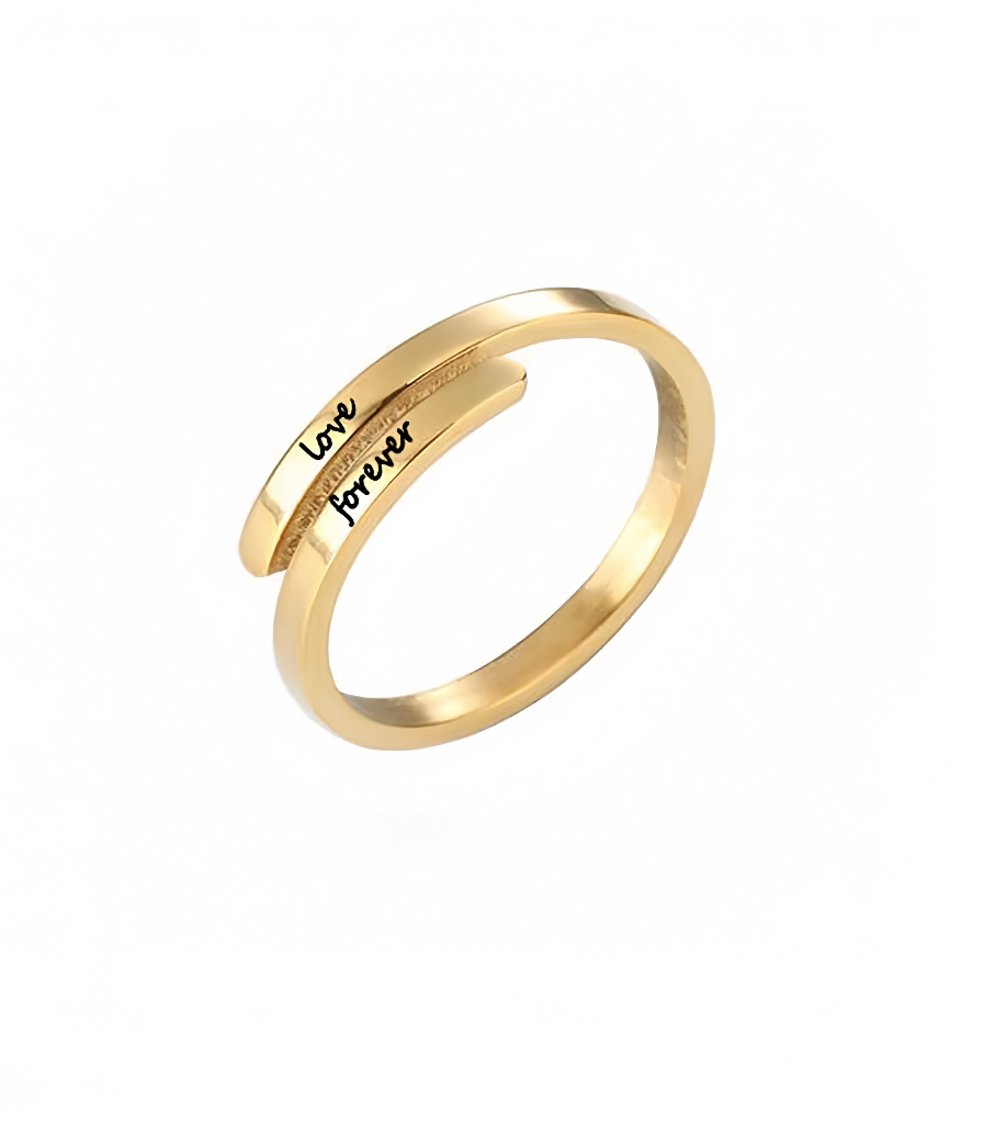 Custom Name Engraved Ring